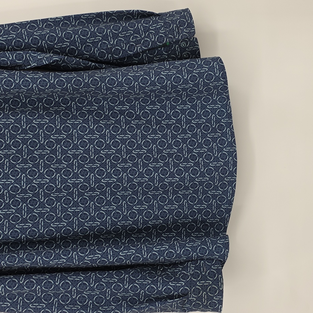 William Murray Golf Blue Patterned Button Down Sh… - image 6